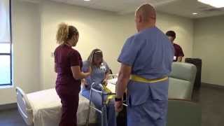 Physical Therapy Transfer Training  How To Transfer From Wheelchair To Bed [upl. by Haliehs]