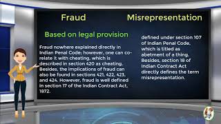 What is Difference Between Fraud amp Misrepresentation [upl. by Nimref]