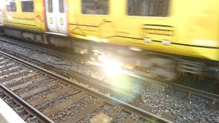 Merseyrail 507 009 making arcs at Birkdale station [upl. by Etireuqram]