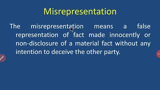 Misrepresentation [upl. by Gilead]